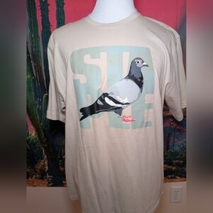 Staple Logo Pigeon Block Tee Shirt Size Cream Size XL